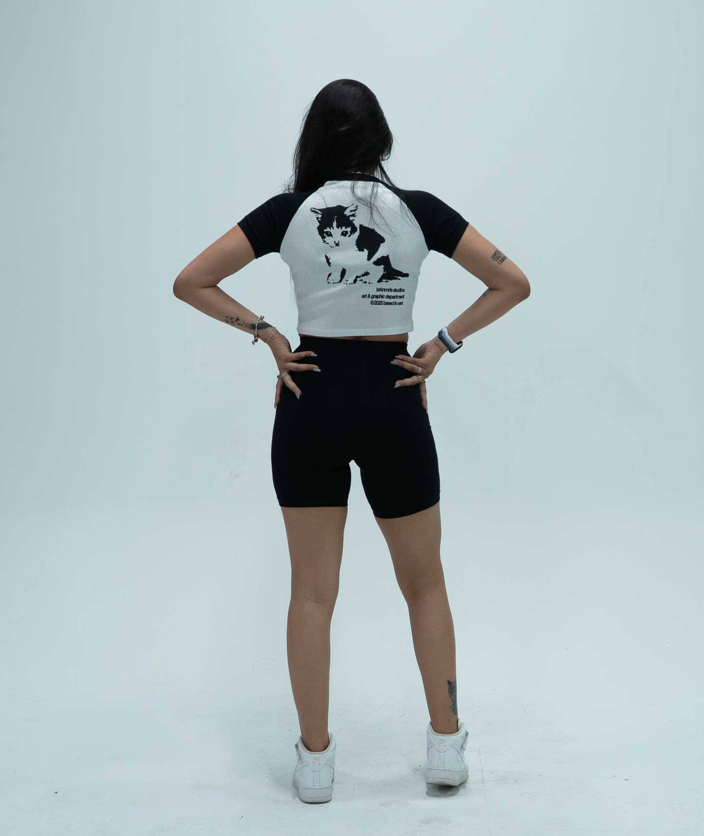 black "biker" shorts