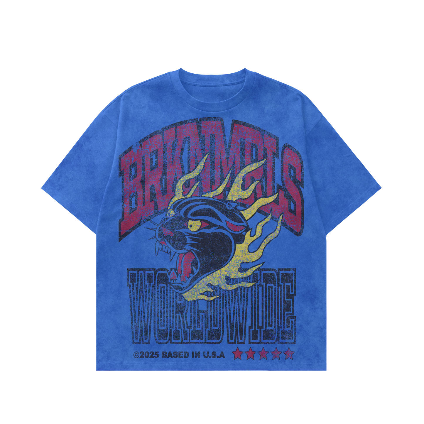 blue "traditional" tee