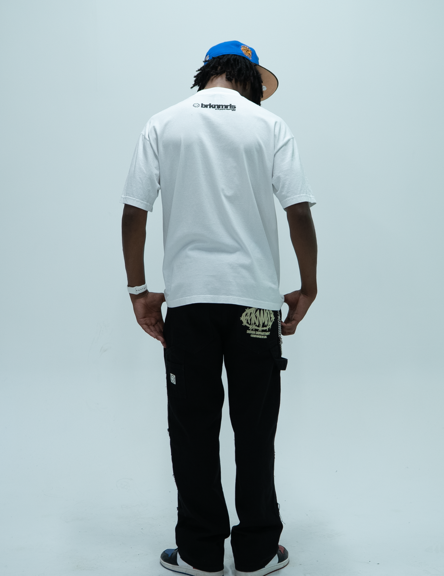 white "traditional" tee