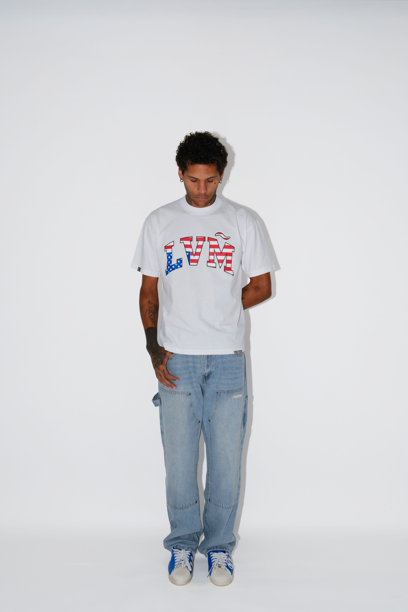 blue "double knee" carpenter jeans