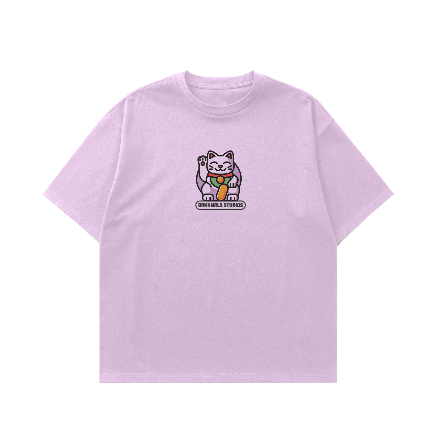 pink "lucky cat" tee