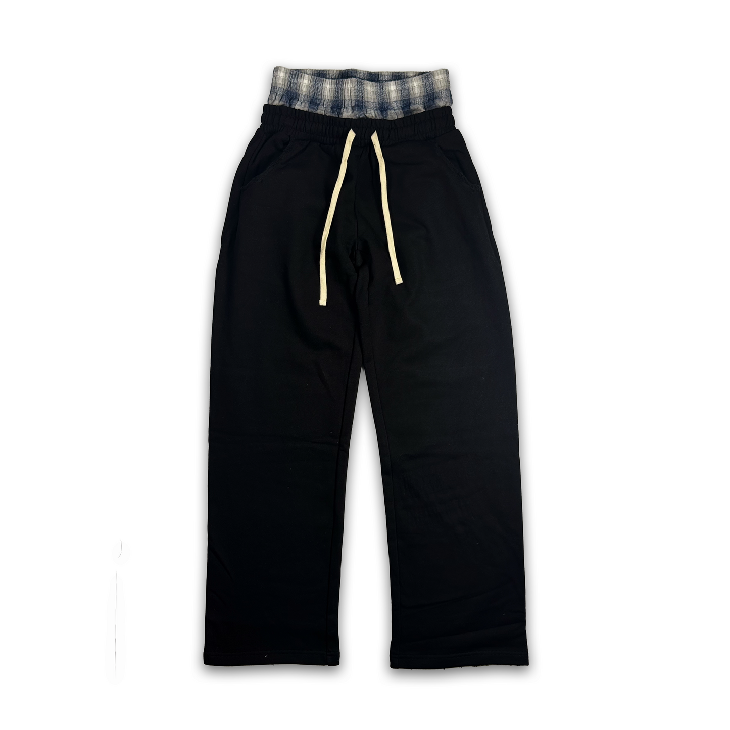 black "sag" sweatpants