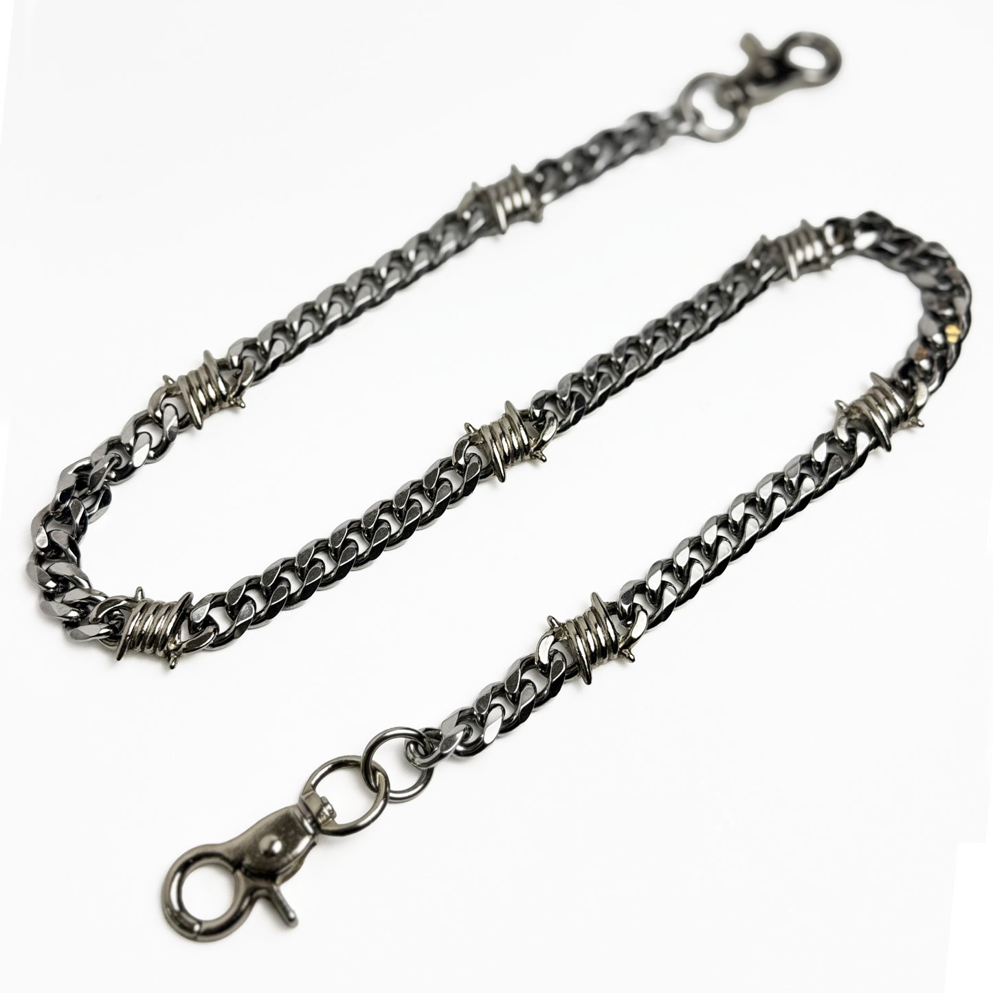 brknmrls "barbed wire" wallet chain