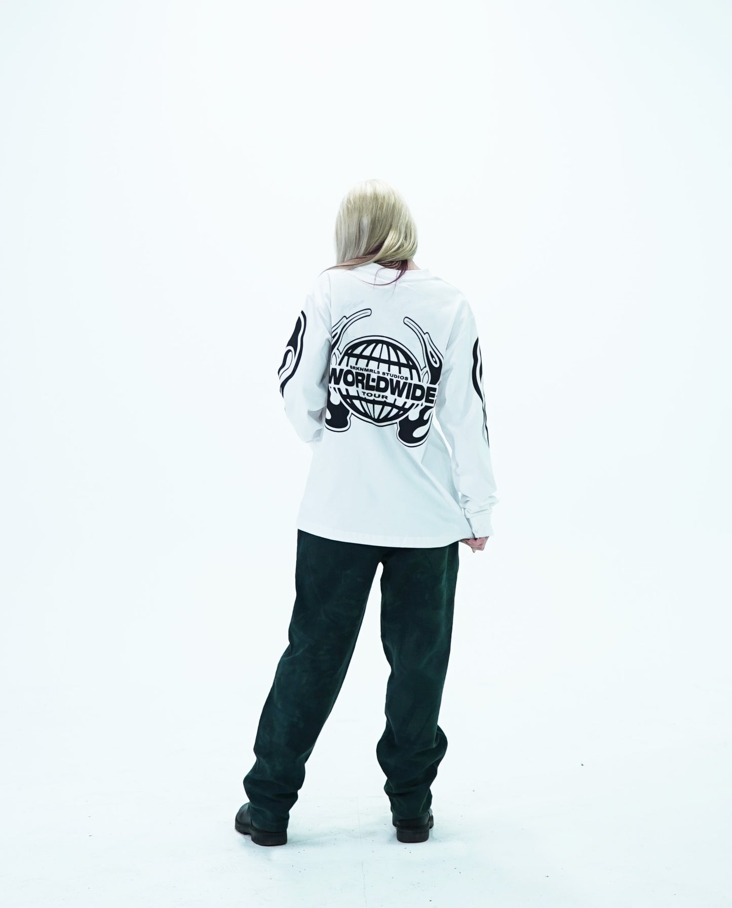 white "world tour" longsleeve