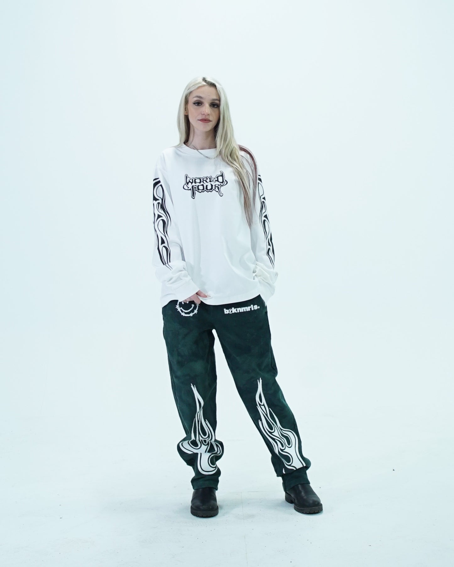 white "world tour" longsleeve