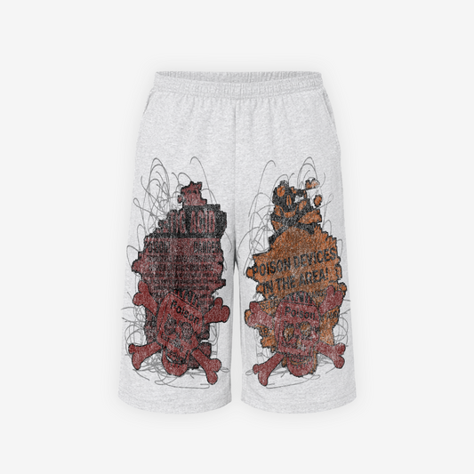 ash "poison" baggy shorts