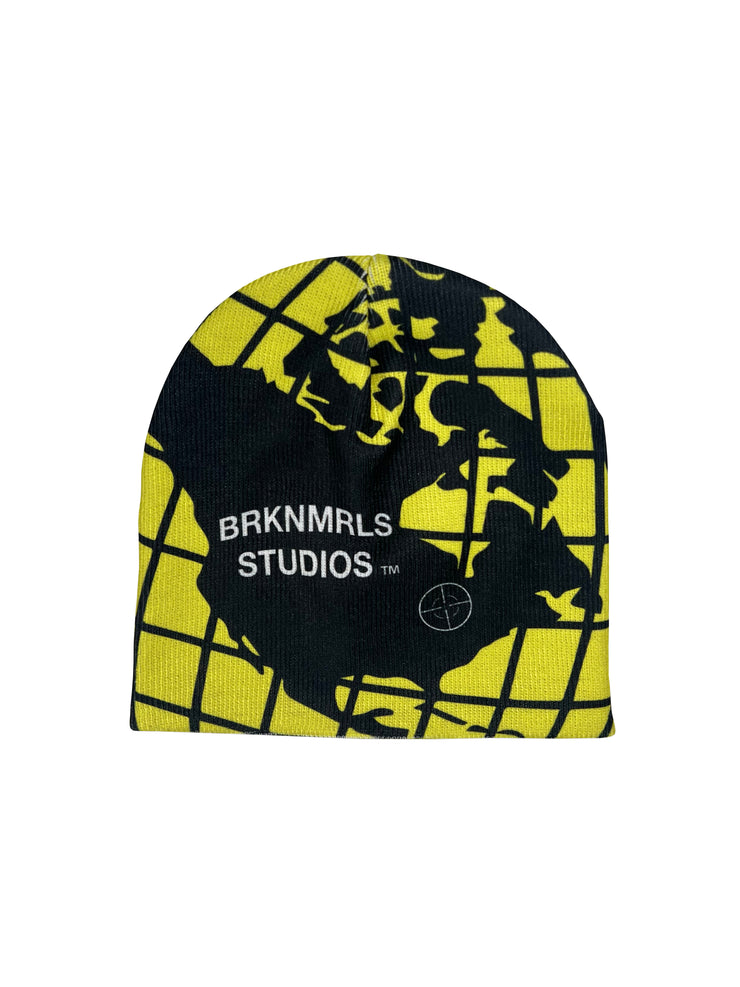 Yellow "Globe" Beanie