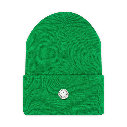 green "hardware" beanie