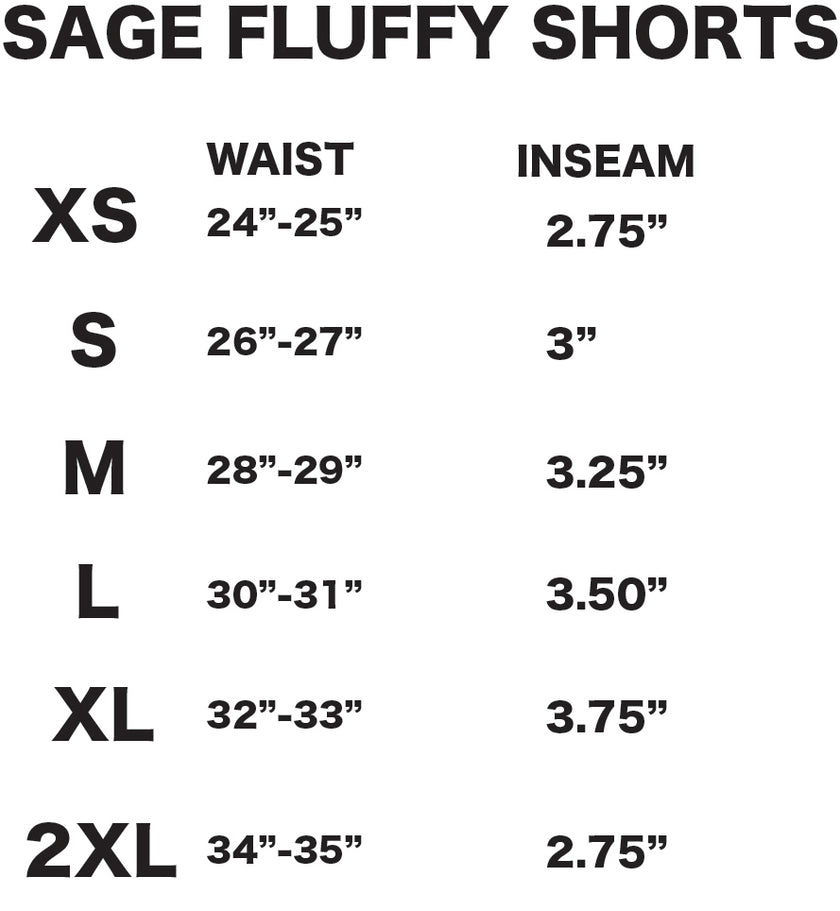 Sage "Fluffy" Shorts