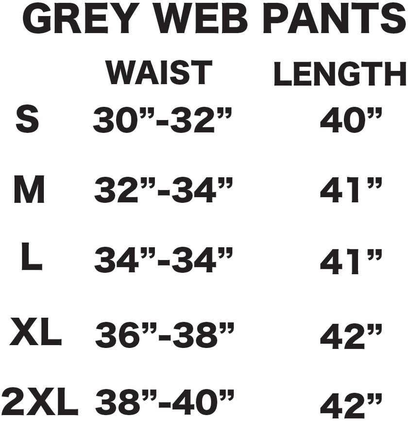 Grey "Web" Pants