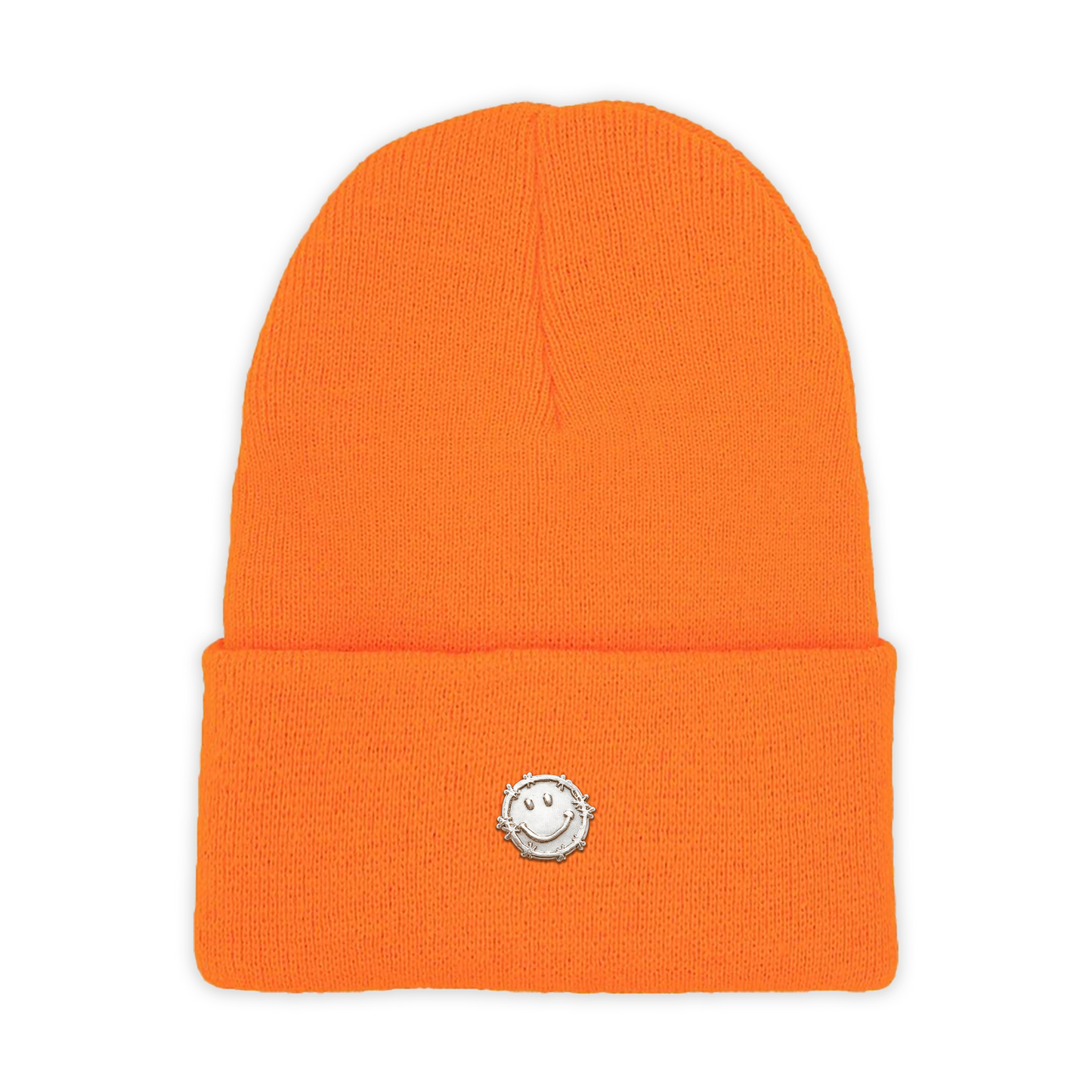 orange "hardware" beanie