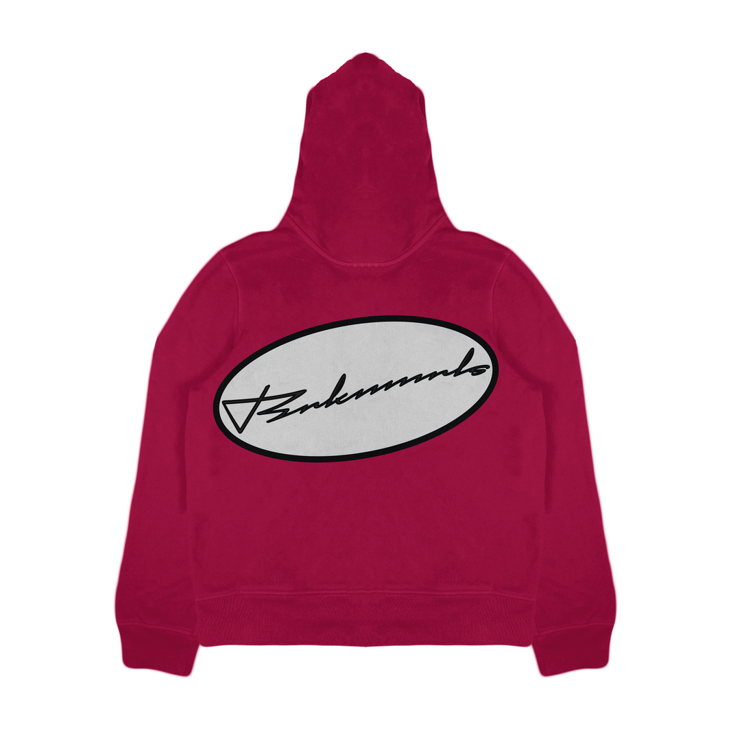 WINE FULL ZIP HOODIE