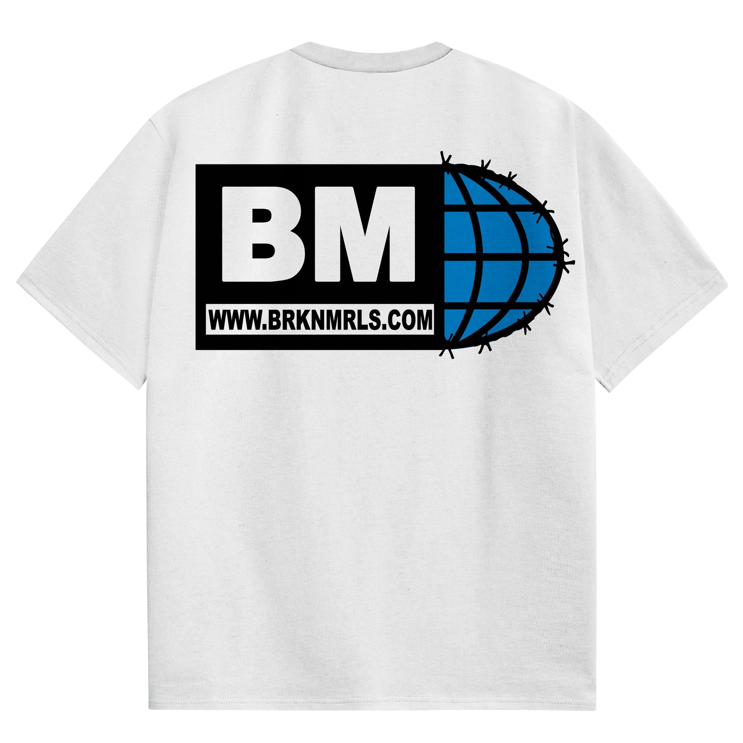 white "badge" tee