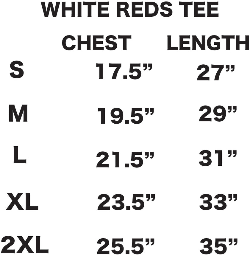 White "Reds" Tee