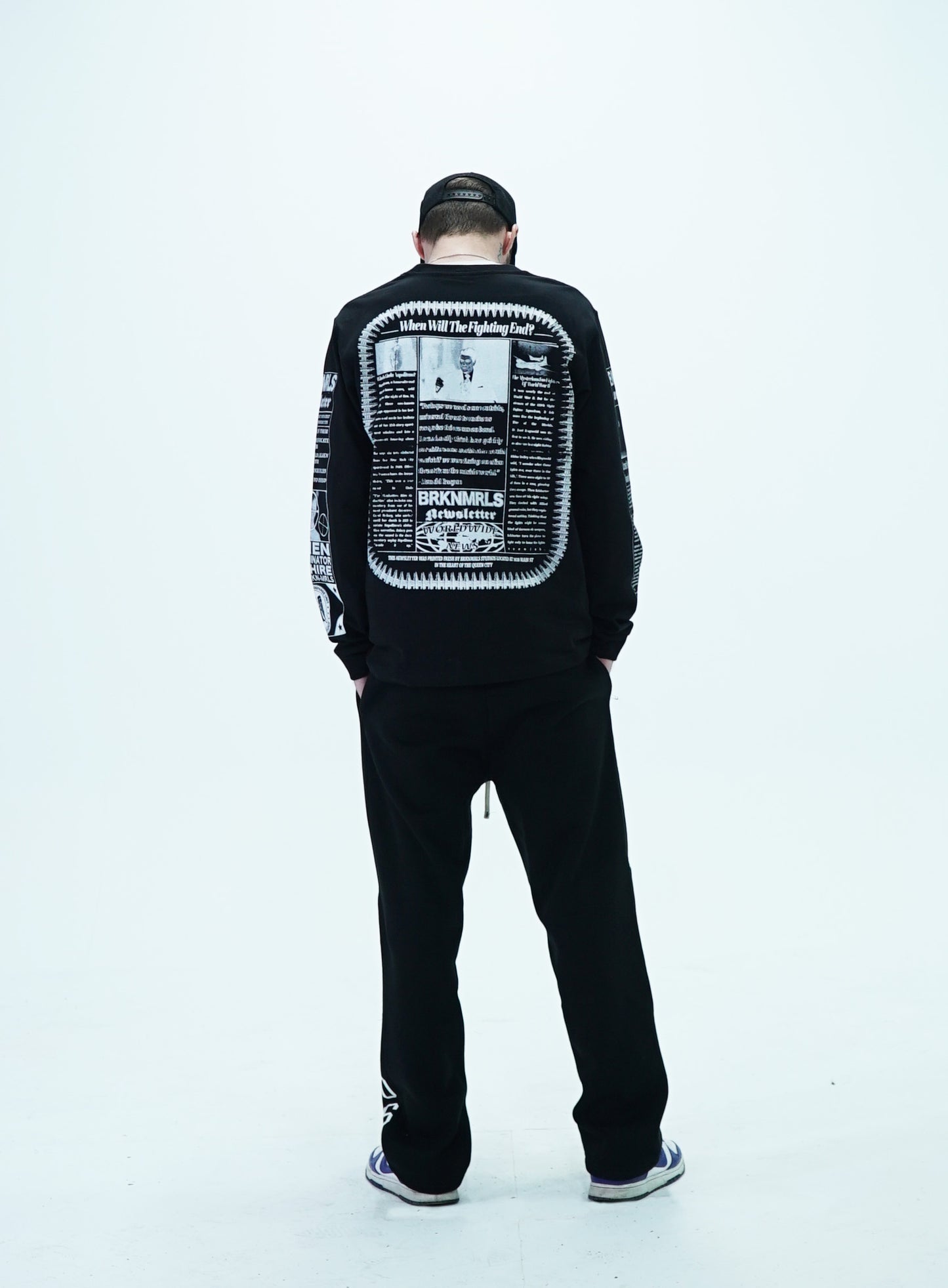 black "common enemy" longsleeve