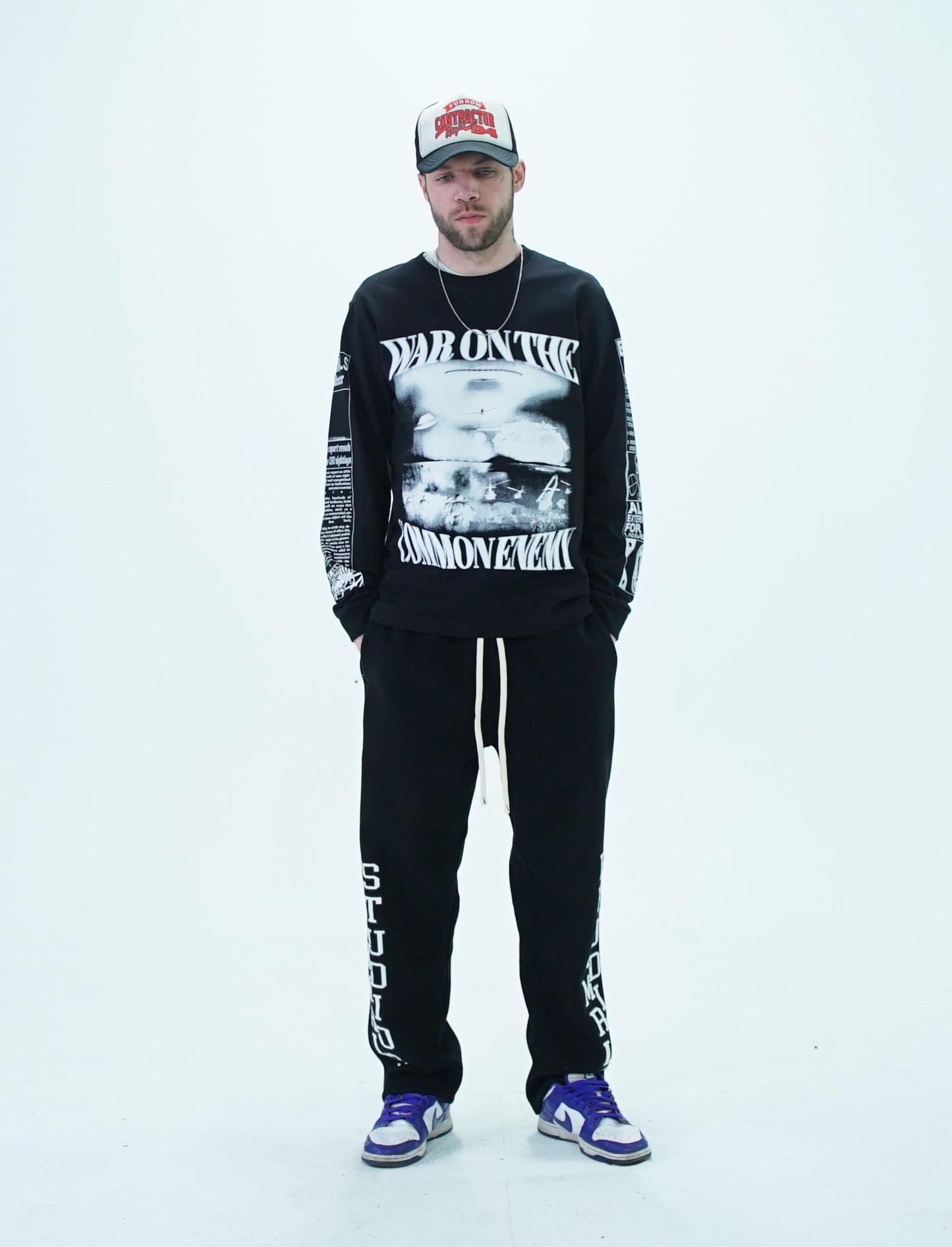 black "common enemy" longsleeve