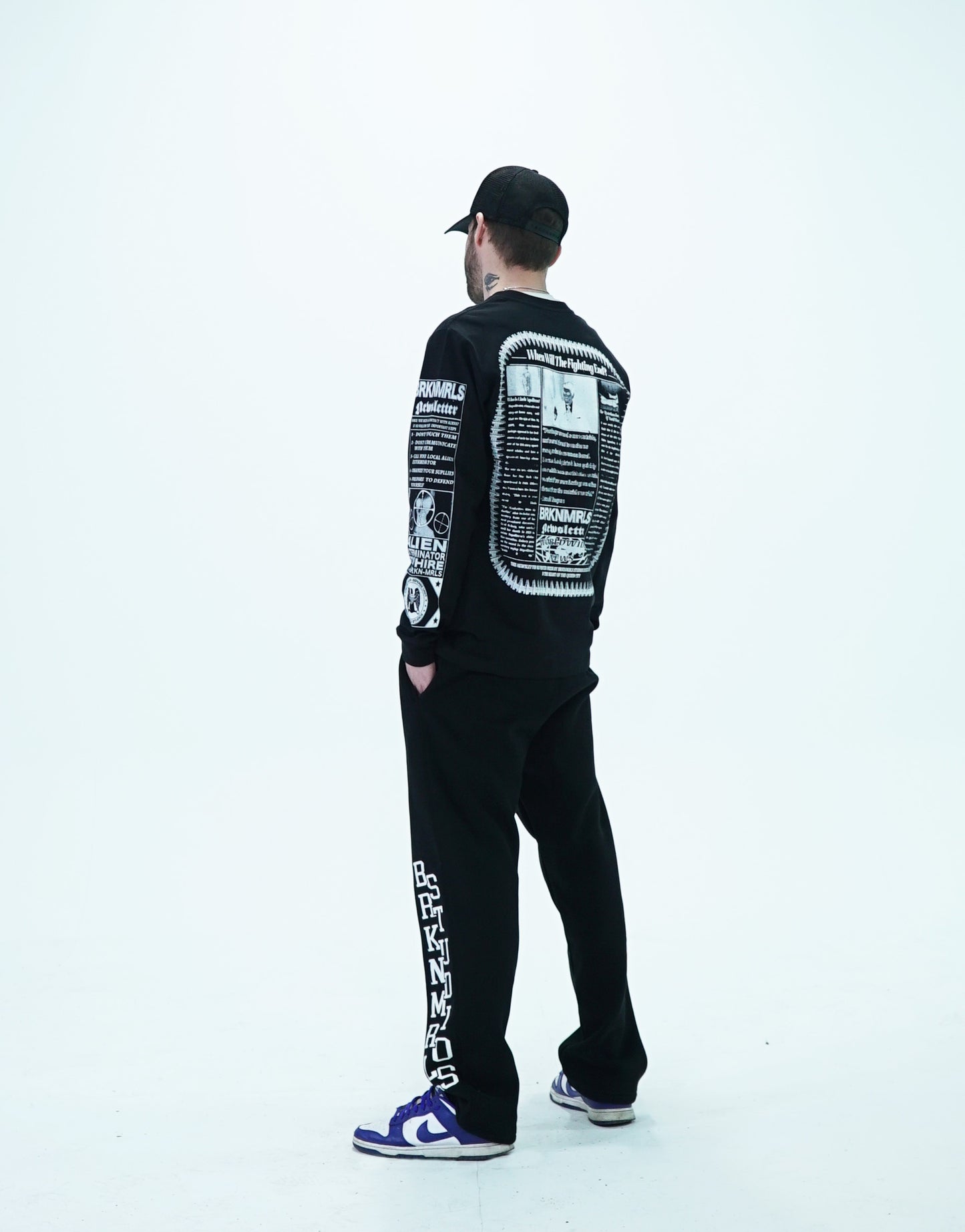 black "common enemy" longsleeve