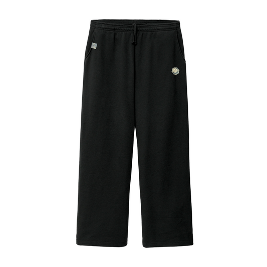 black "hardware" sweatpants