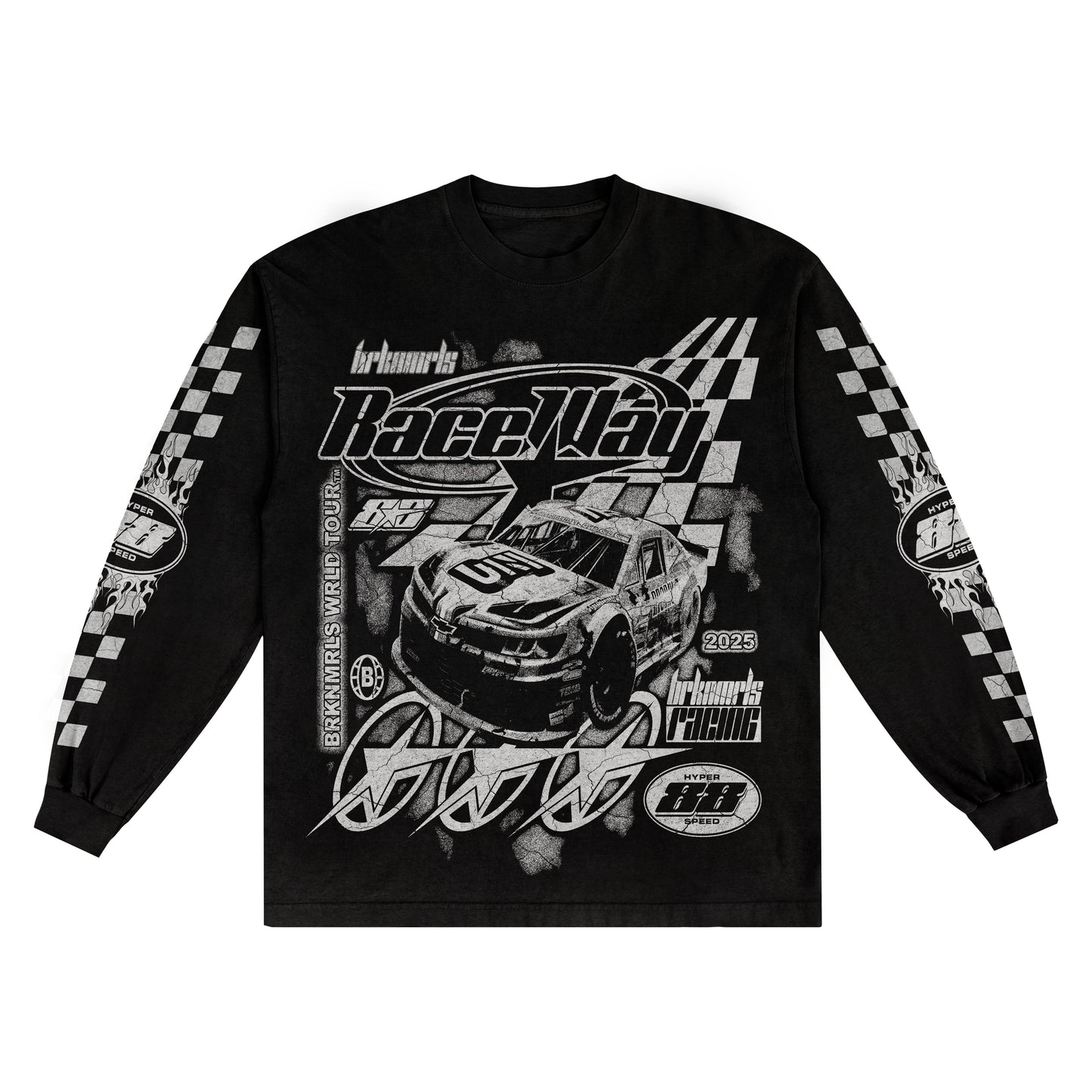 black "nascar" longsleeve