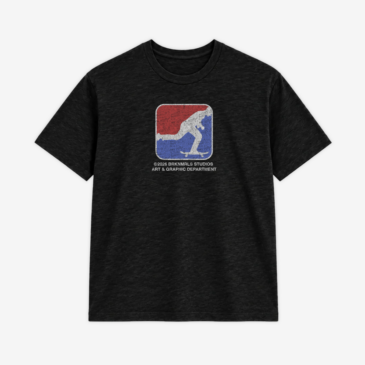 black skate tee