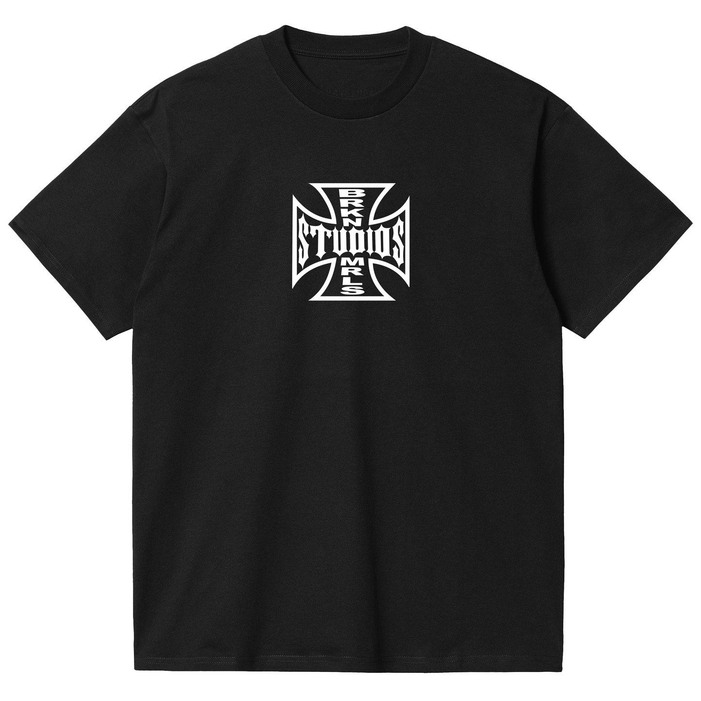 black "iron cross" tee