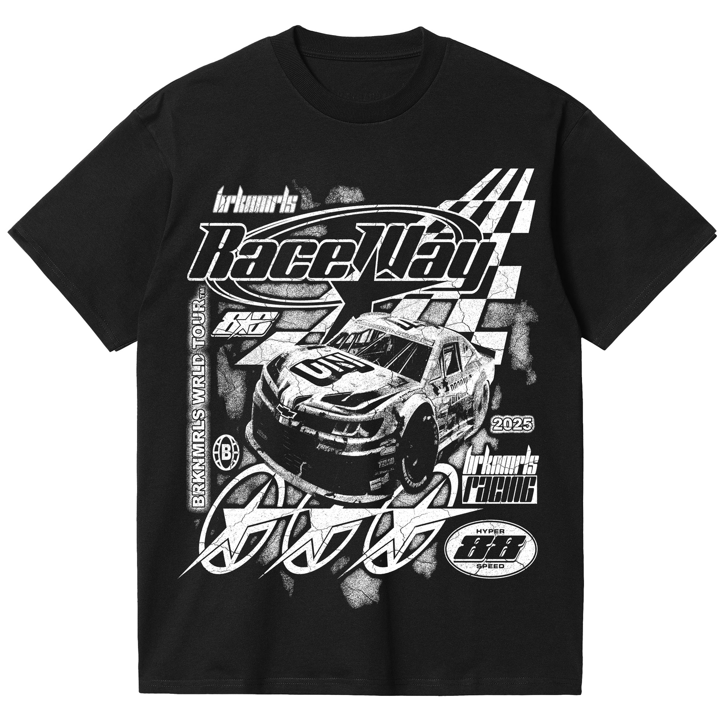 black "nascar" tee