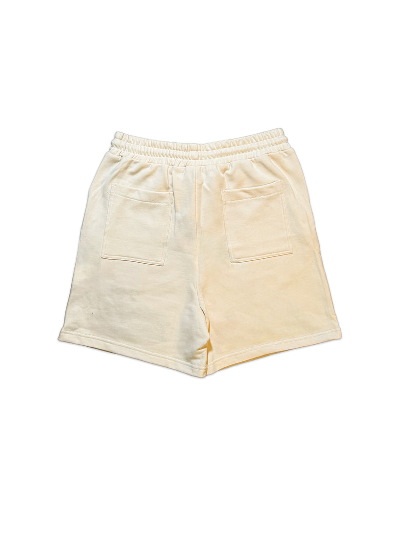 Cream "Patch" Shorts