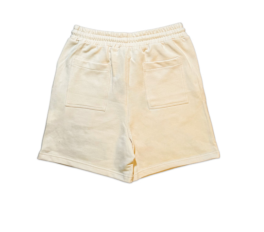 Cream "Patch" Shorts