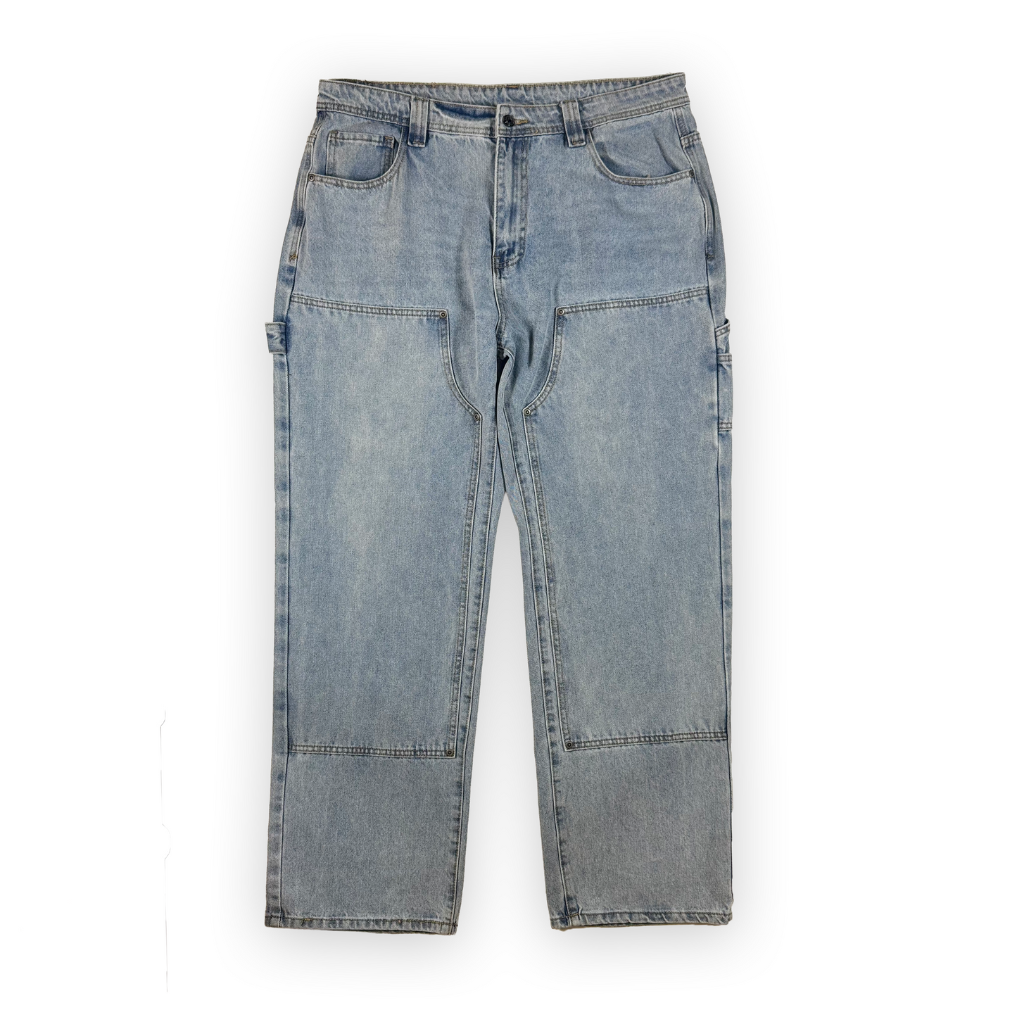 blue "double knee" carpenter jeans