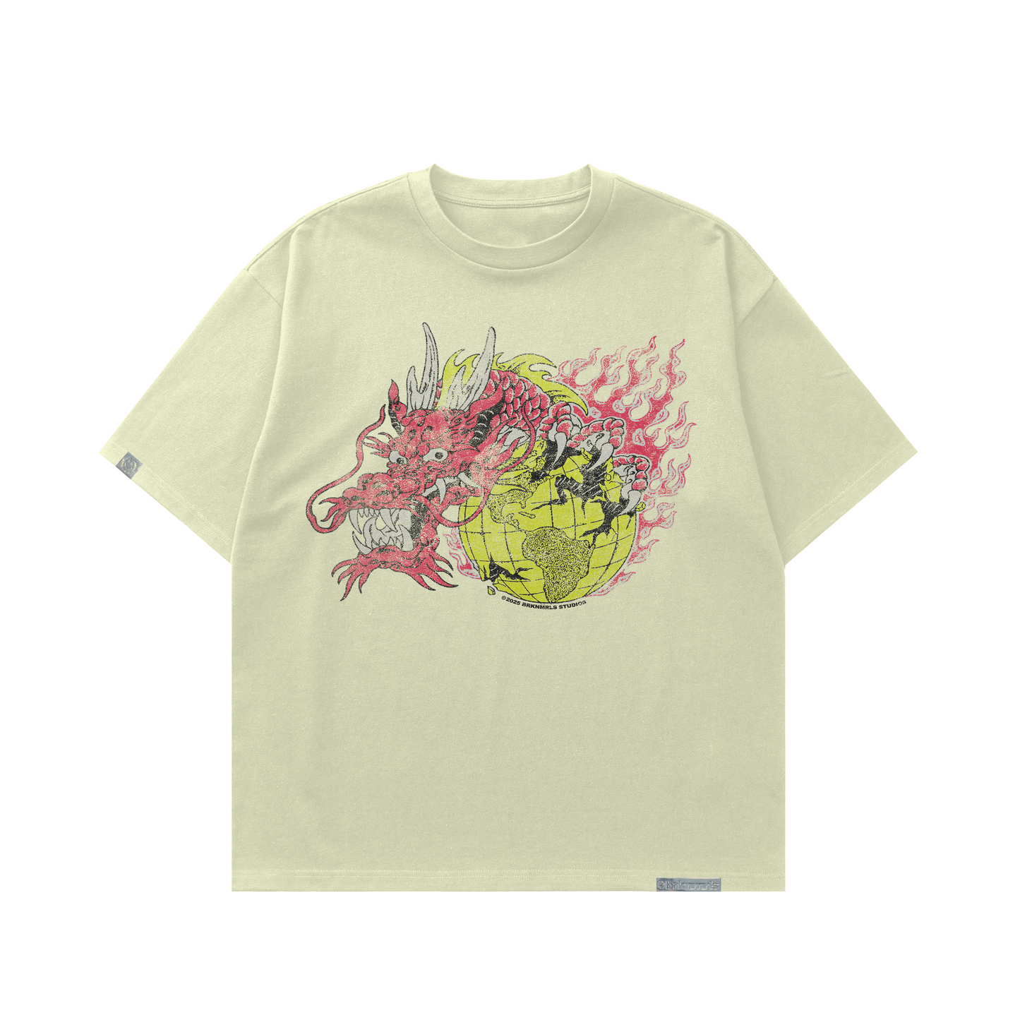 cream "dragon" tee
