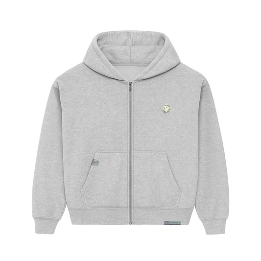grey "hardware" full zip