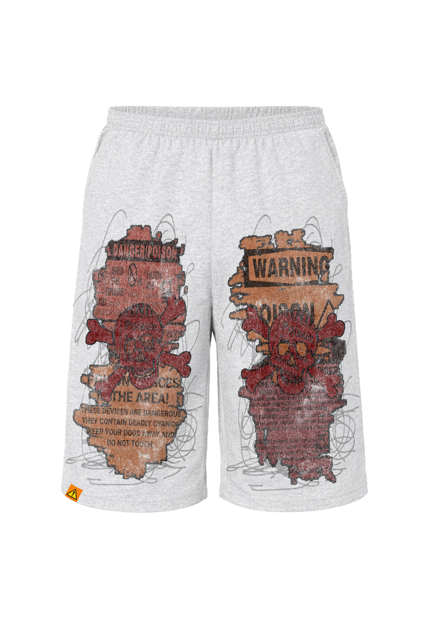 ash "poison" baggy shorts