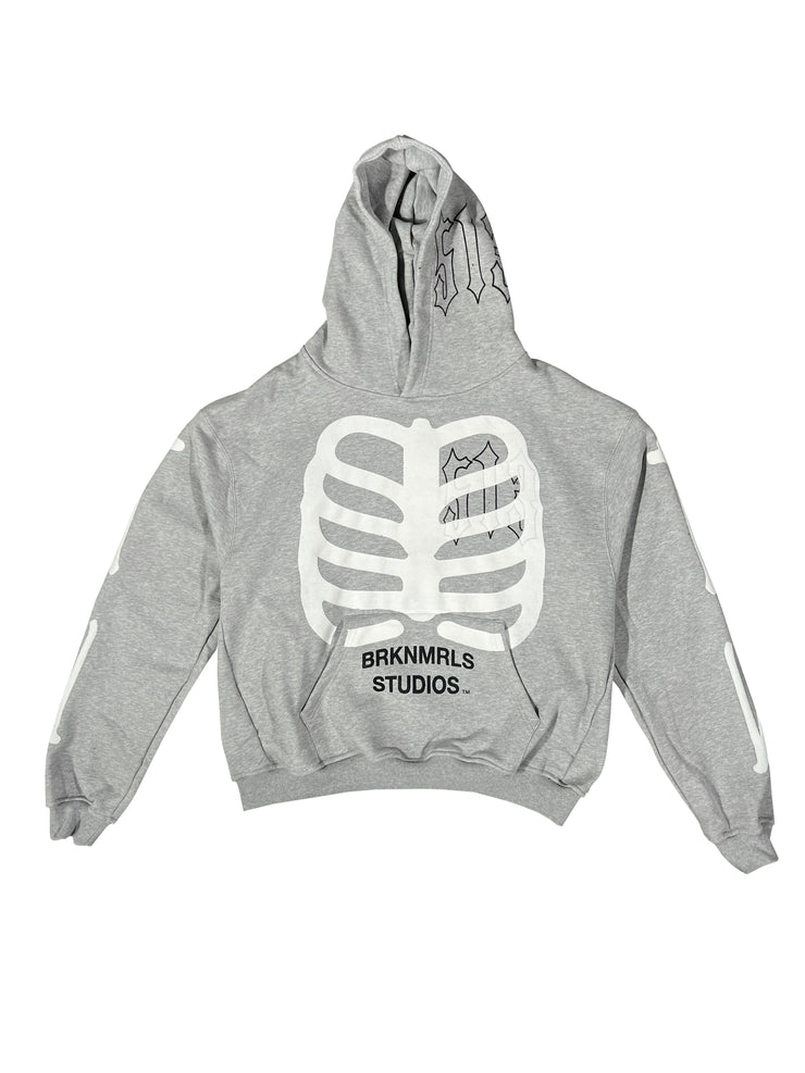 Grey "Bones" Hoodie