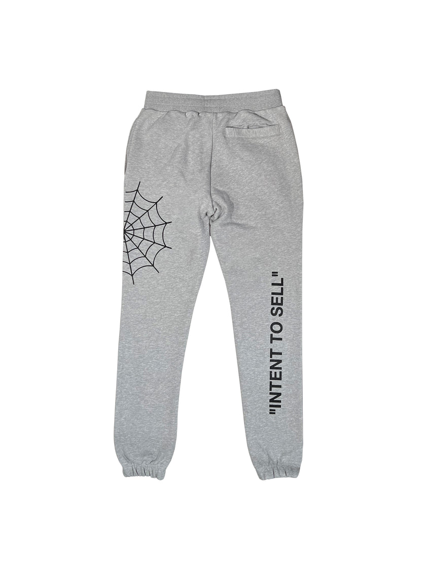 Grey "Web" Pants