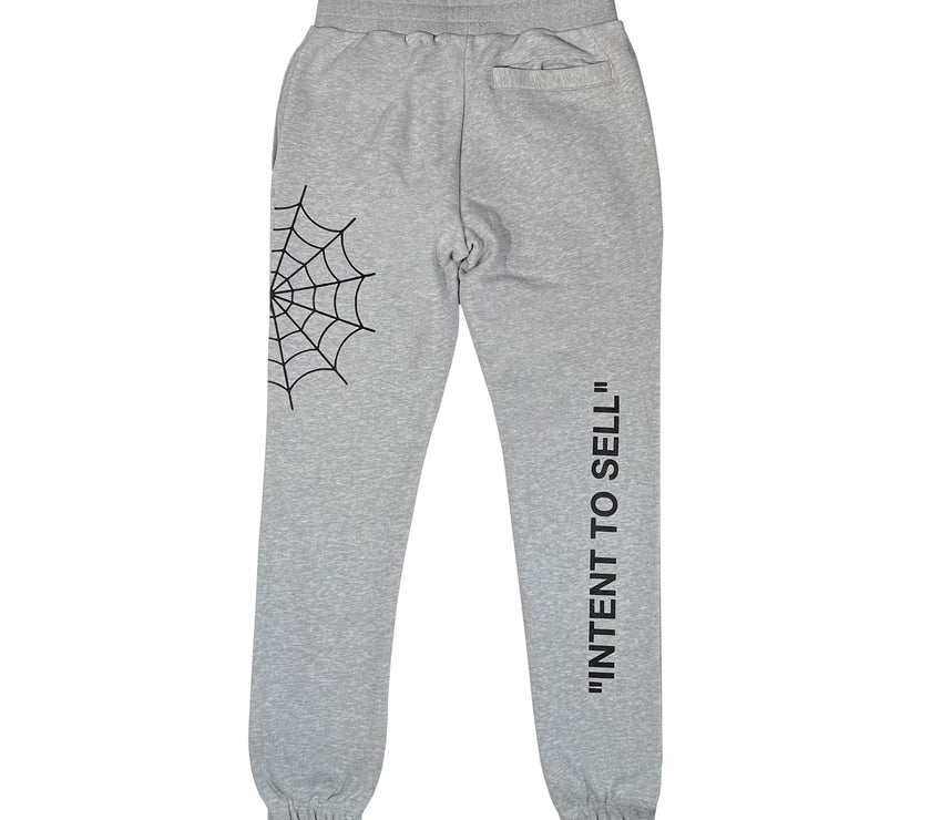 Grey "Web" Pants