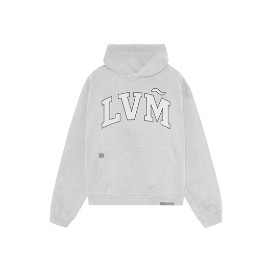 grey "lvm" hoodie