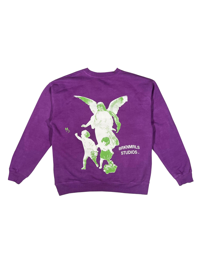 Magenta "Guardian Angel" Crewneck