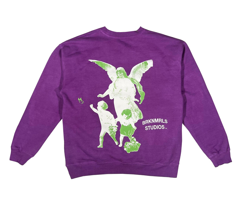 Magenta "Guardian Angel" Crewneck