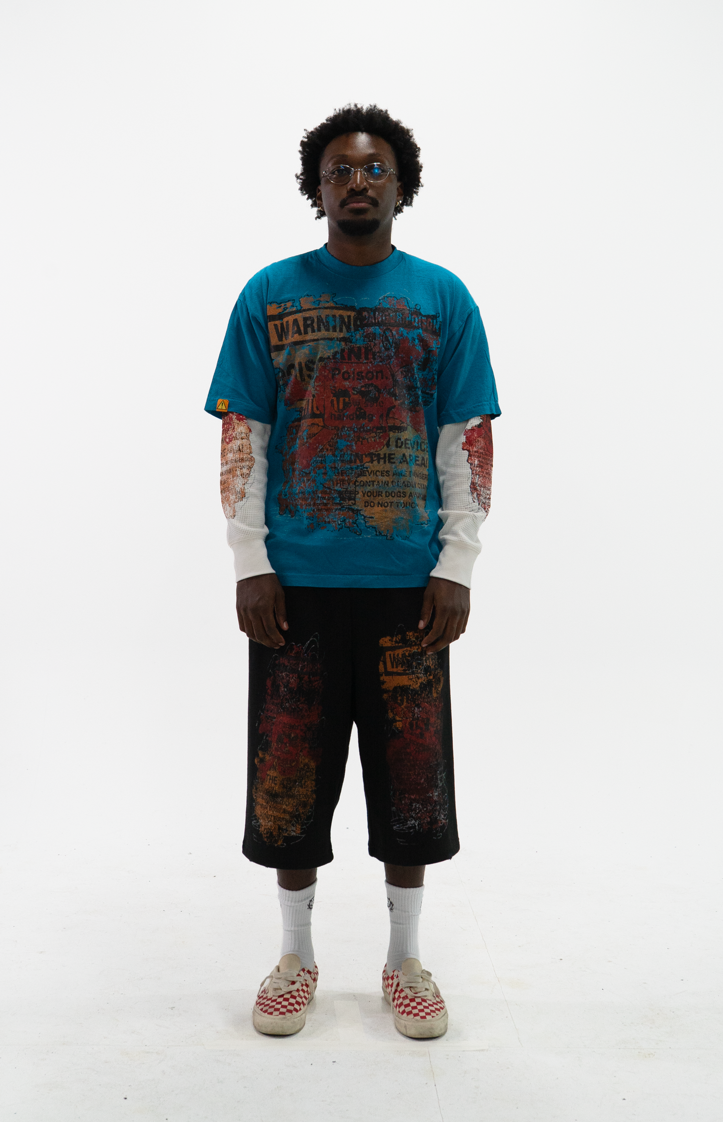 teal "poison" tee