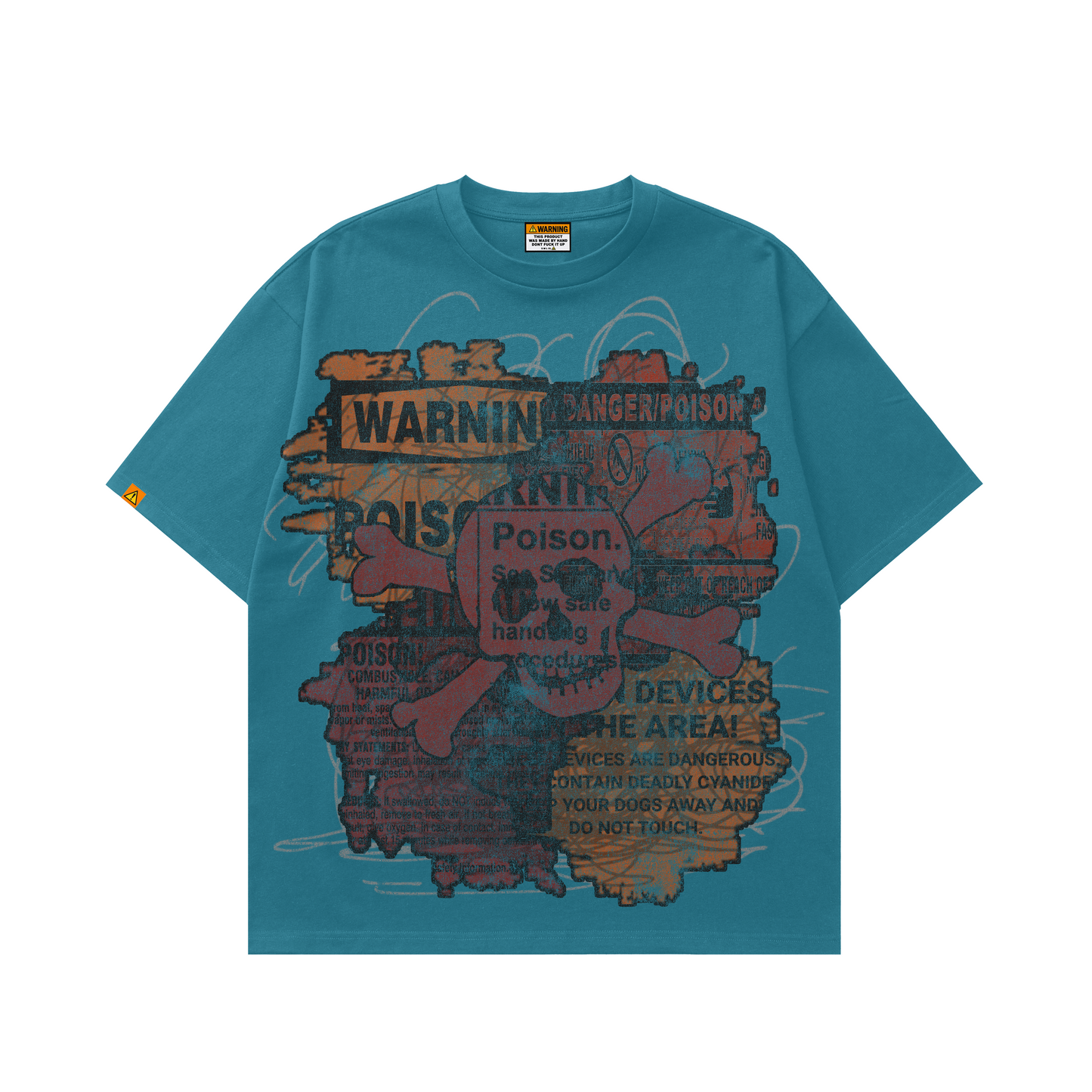 teal "poison" tee