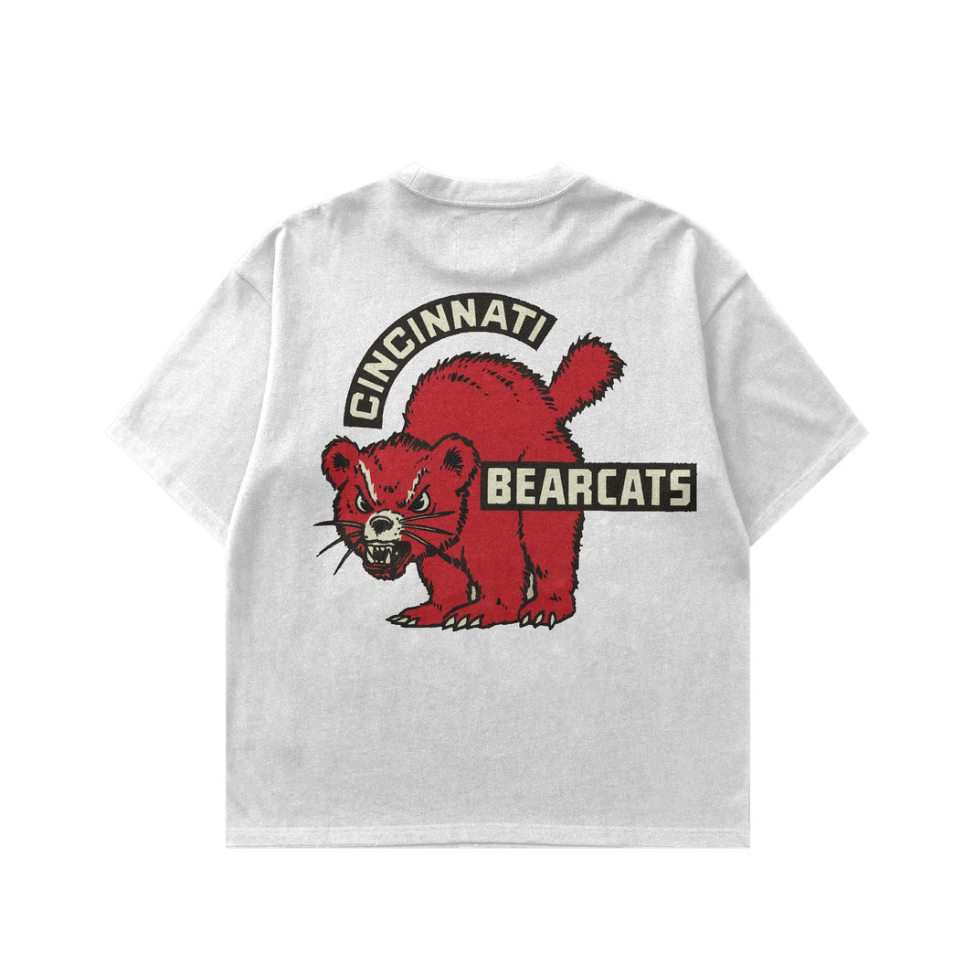 White "Bearcat " Tee