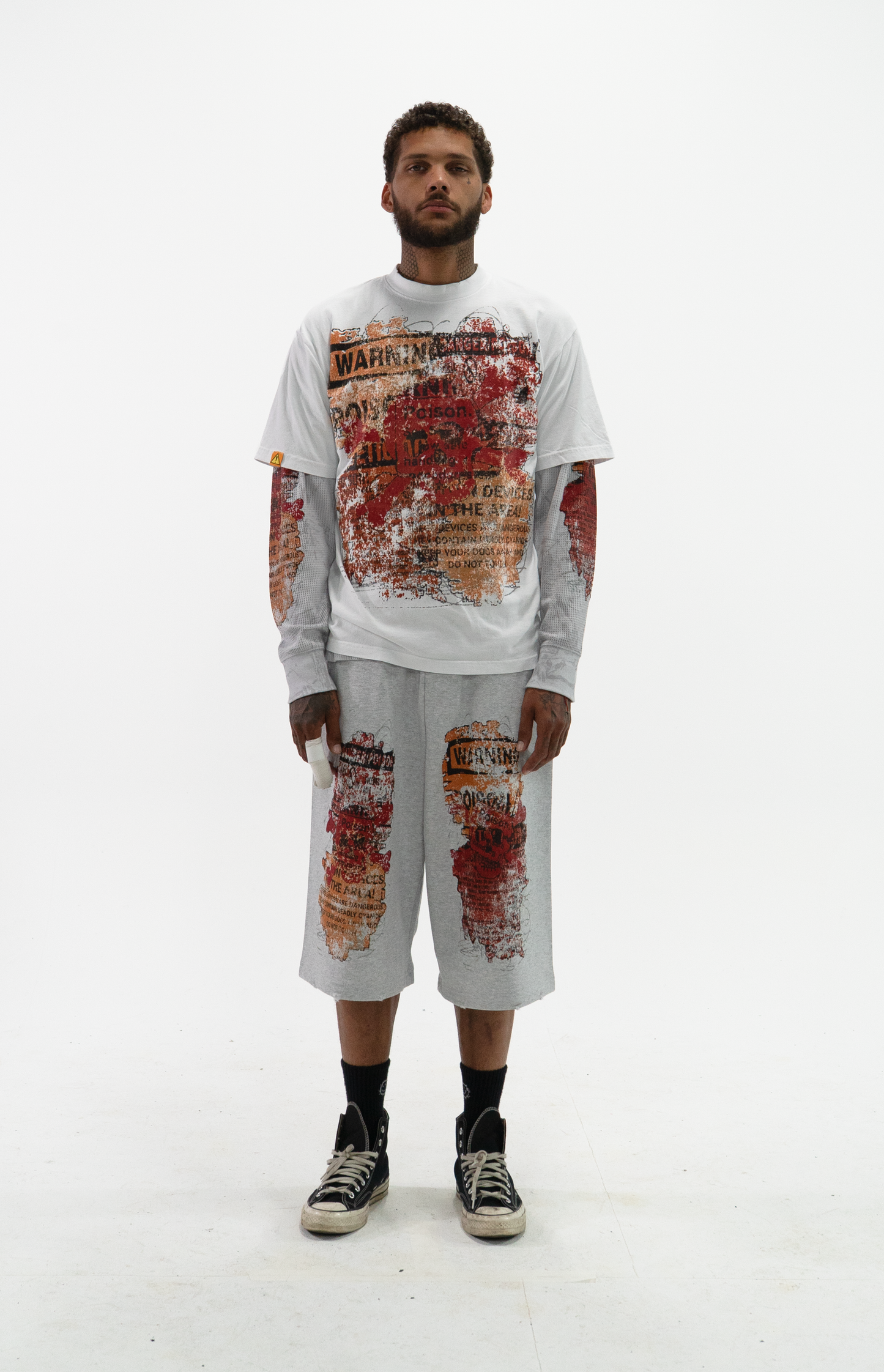 ash "poison" baggy shorts