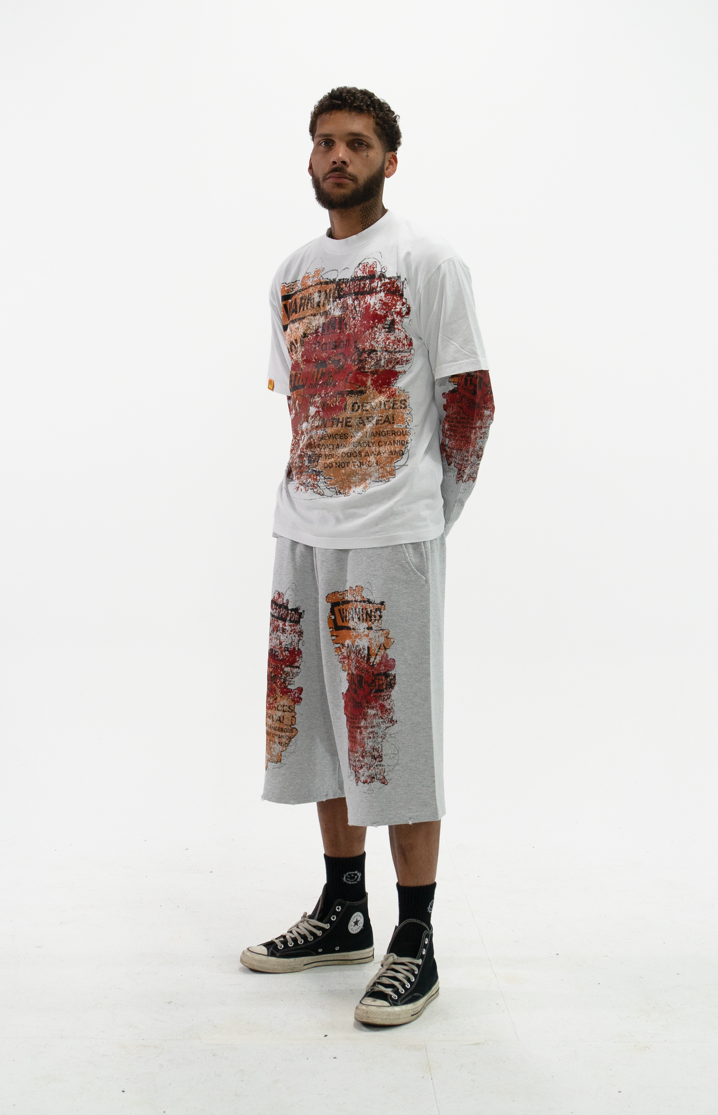 ash "poison" baggy shorts