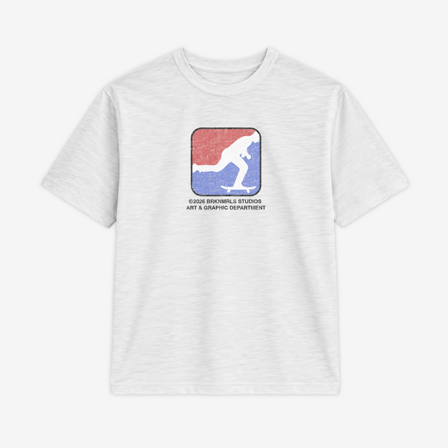 white skate tee