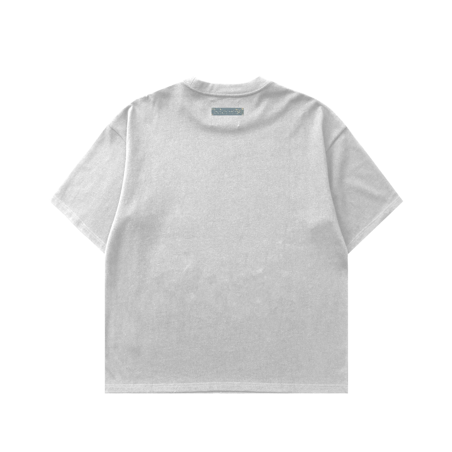 white "lvm" tee