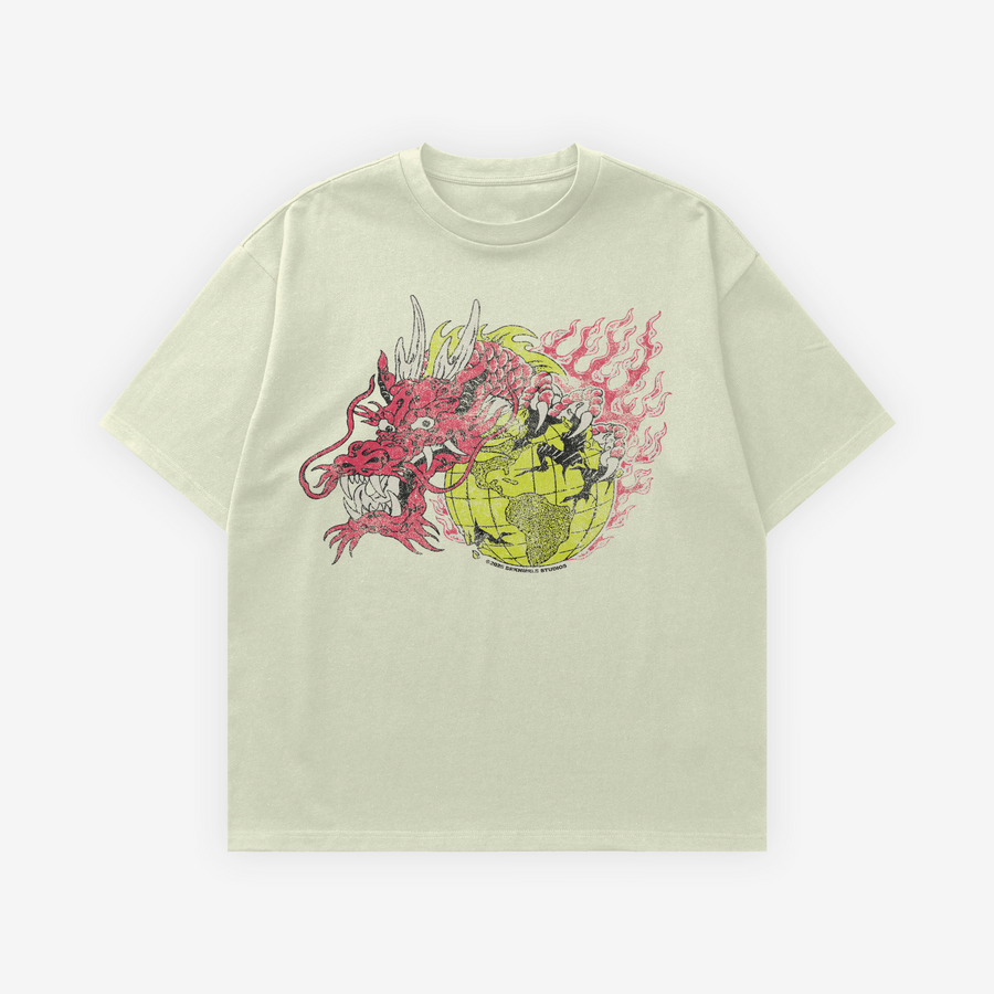 cream dragon tee